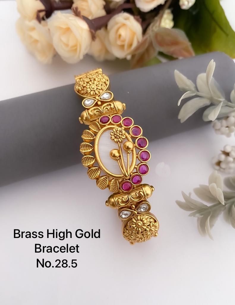 Accessories Fancy Brass High Gold Copper Bracelets 4 Catalog
